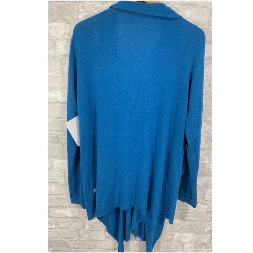 Fabletics Andrea Shrug Blue Cardigan Sweater Bombay Blue XL - Picture 5 of 6